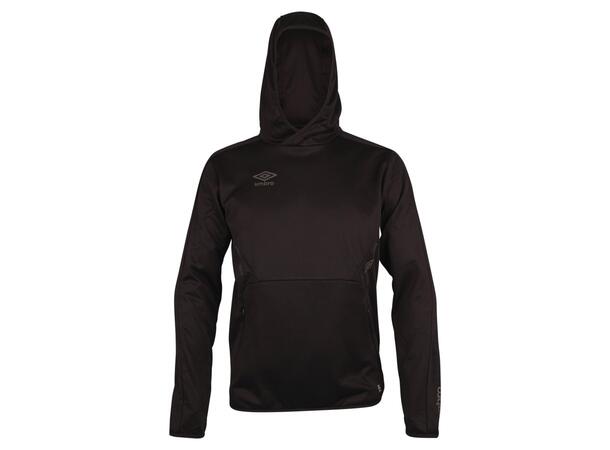 UMBRO Core Tech Hoodie Sort XS Hettegenser i resirkulert polyester 