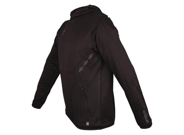 UMBRO Core Tech Hoodie Sort XS Hettegenser i resirkulert polyester 