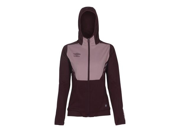 UMBRO Core Tech Hood Zip W Burgunder 38 Jakke med hette, i resirkulert polyester 
