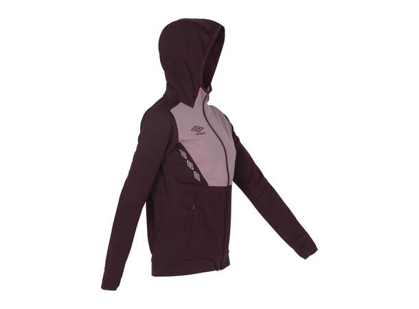 UMBRO Core Tech Hood Zip W Burgunder 38 Jakke med hette, i resirkulert polyester 