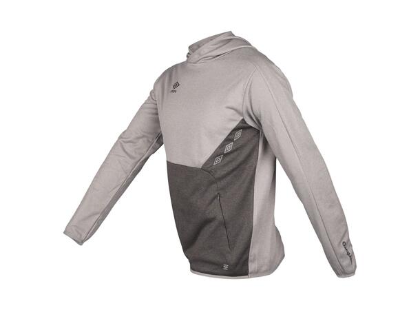 UMBRO Core Tech Hoodie Gråmelert XS Hettegenser i resirkulert polyester 