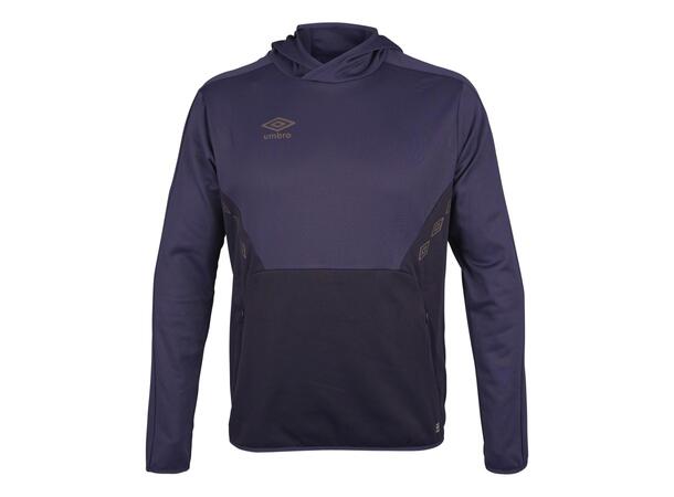 UMBRO Core Tech Hoodie Jr Marine 128 Hettegenser i resirkulert polyester 